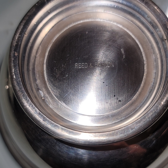 Reed and Barton silver-plated colored bowls 3 - Picture 8 of 8